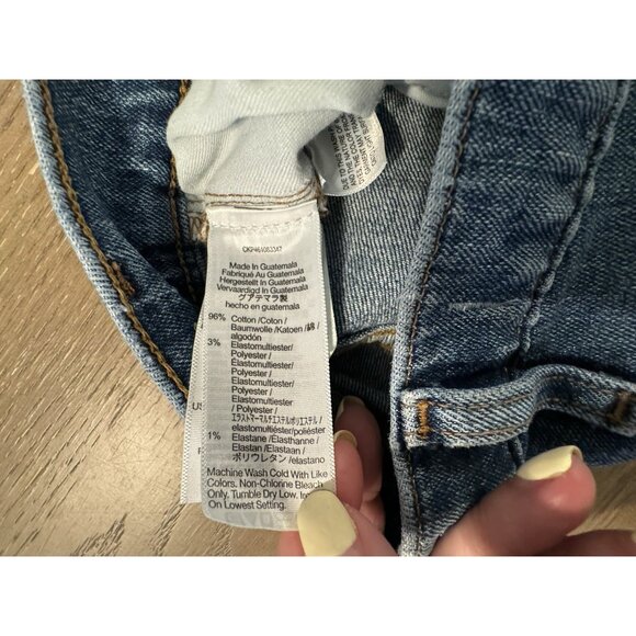 Madewell The Perfect Vintage Jean Medium Wash High Rise Denim Size 25 Raw Hem - Picture 8 of 11